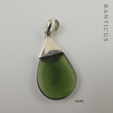 New Zealand Jade Pendant Roimata with Silver Cap.