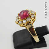 Gold, Diamond and Pink Tourmaline Ring.