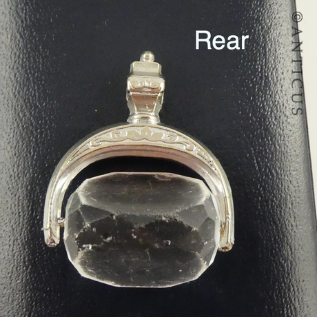 Fob Spinner Pendant, Crystal.
