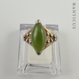 Gold and Jade Vintage Ring