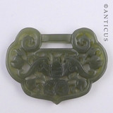 Chinese Carved Jade Piece, Bee.