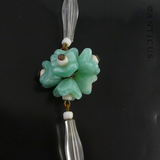 Vintage Mint Green Floral Necklace.