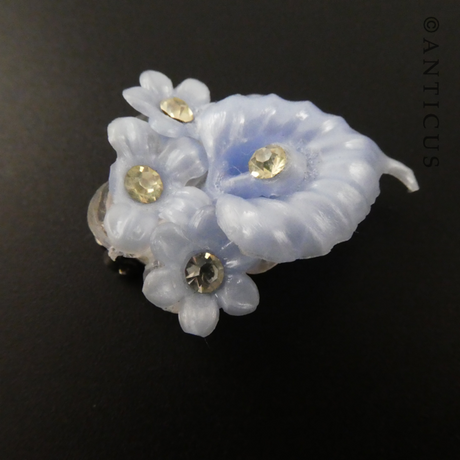 Retro Vintage Blue Earrings.