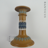 Doulton Lambeth Candlestick, Antique.