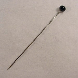 Early 20th Century Mourning Hatpin, Black.