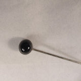 Early 20th Century Mourning Hatpin, Black.