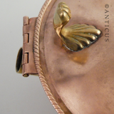 Copper Lidded Dish.