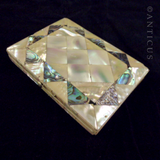 Mother of Pearl Calling Card Case, Victorian.