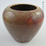 Drip or Speckle Glaze Jar Vase.