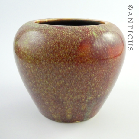 Drip or Speckle Glaze Jar Vase.