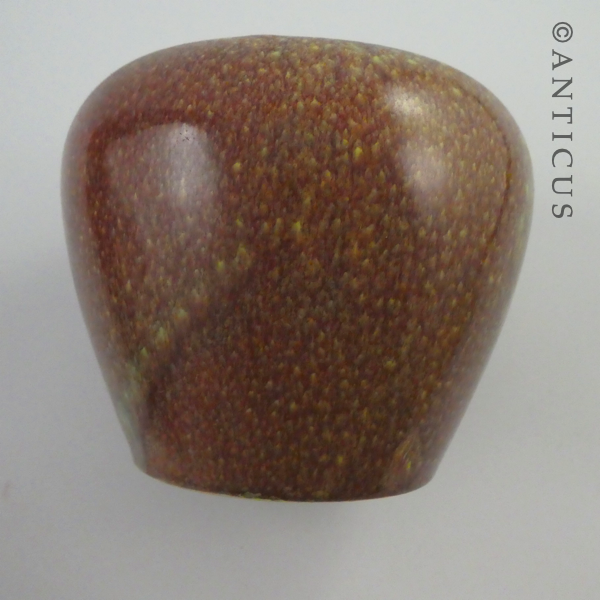 Drip or Speckle Glaze Jar Vase.