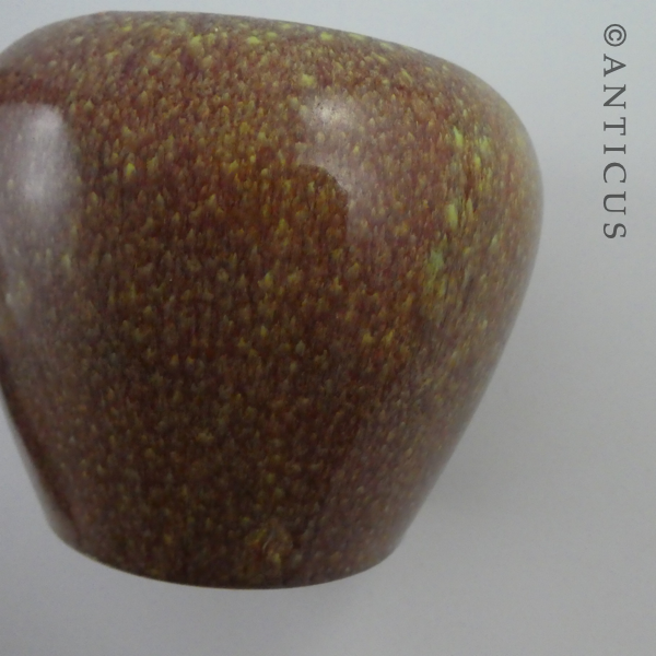 Drip or Speckle Glaze Jar Vase.