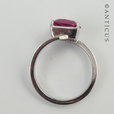Costume Ring, Red Stone.