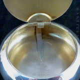 Edwardian Silver Snuff Pot, Large.