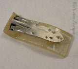 Dress Clip, Czech, Pearly Art Deco Style.