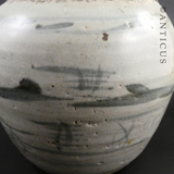 Large Old Chinese Ginger Jar, Stoneware.