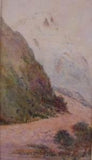Late 1800s Watercolour, Frank Wright Mountain Scene.