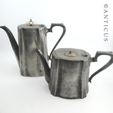 Antique Tea and Coffee Pots, Matching.