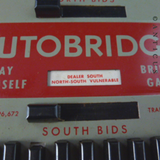 Vintage Auto Bridge Game.