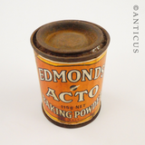Small Vintage Edmonds Baking Powder Tin