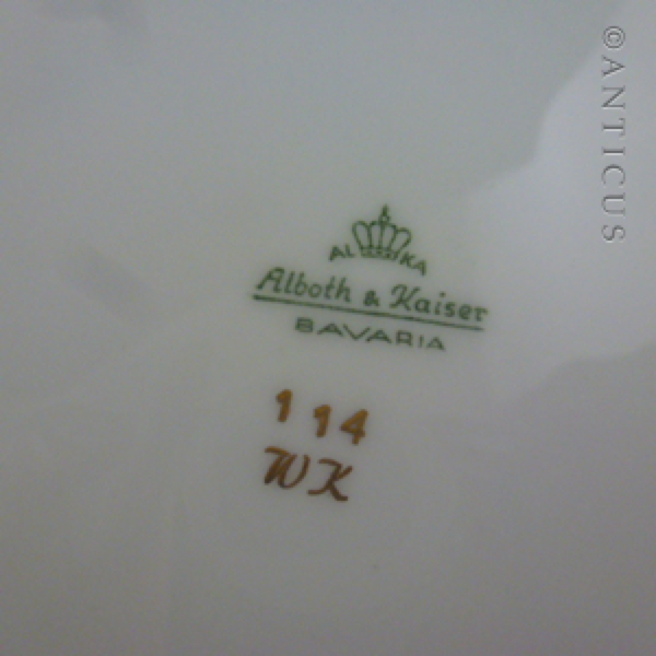 Bavarian Porcelain Trio, Beautiful Shape.
