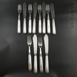 Antique Fish Knives and Forks, Set of Six.