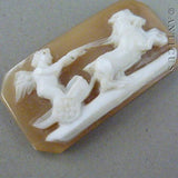 Unmounted Cameo of Cherub in Chariot.