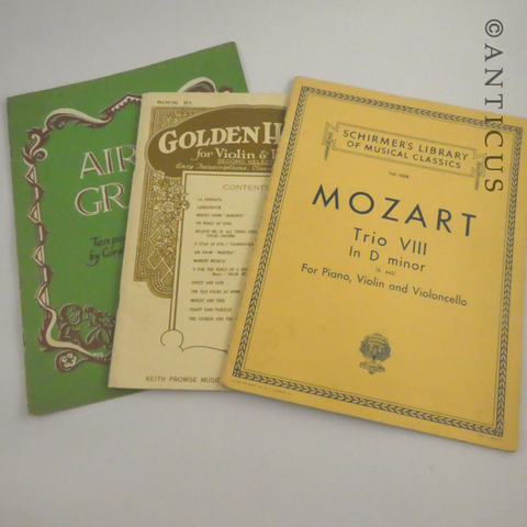 Vintage Music for Violin and Piano.