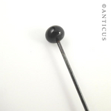 Victorian Long Mourning Hatpin.