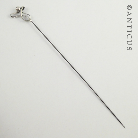 Charles Horner Silver Long Hatpin.