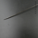 Edwardian Long Hatpin, Pearly Top.