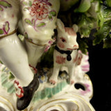 Porcelain Figurine, 18th Century?, Candleholder.