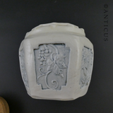 Vintage White Stoneware Ginger Jar