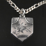 Silver Victorian Locket on Chain, Dated 1884.