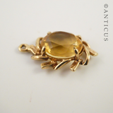 Gold and Citrine Pendant.