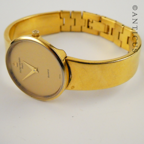 Michel herbelin sales gold bangle watch