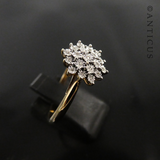 Gold and Diamond Cluster Ring.