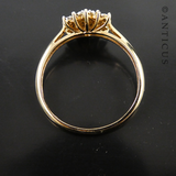 Gold and Diamond Cluster Ring.
