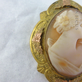 Genuine Shell Cameo in Gilded Mount.