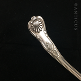 Very Large Soup Ladle, Kings Pattern Silver Plate.