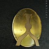 Edwardian Floral Enamel and Gilt Photo Frame.