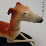 Pair of Staffordshire Dogs, Quill Holders.