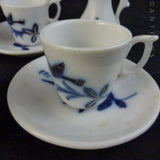Continental Childs Blue and White Part Tea Set.