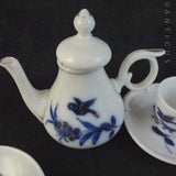 Continental Childs Blue and White Part Tea Set.
