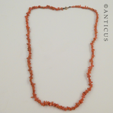 Antique Coral Twig Necklace.