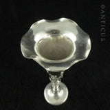 Chinese Export Silver Bud Vase, Birds Decoration.