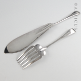 Edwardian Rat-Tail Fish Servers, Silver Plate.