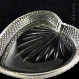 Sterling Silver and Crystal Butter Dish, 1906.