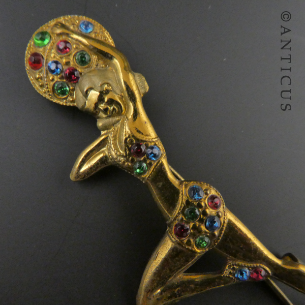 Art Deco Costume Brooch of Salome, the Dancer.