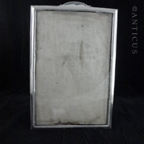 Large Sterling Silver Photo Frame, 1910.